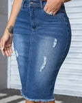 female jean skirt